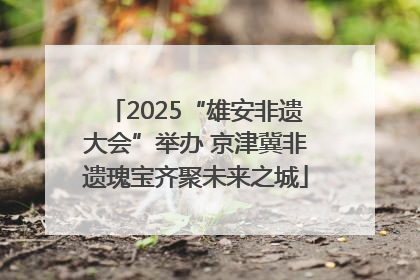 2025“雄安非遗大会”举办 京津冀非遗瑰宝齐聚未来之城